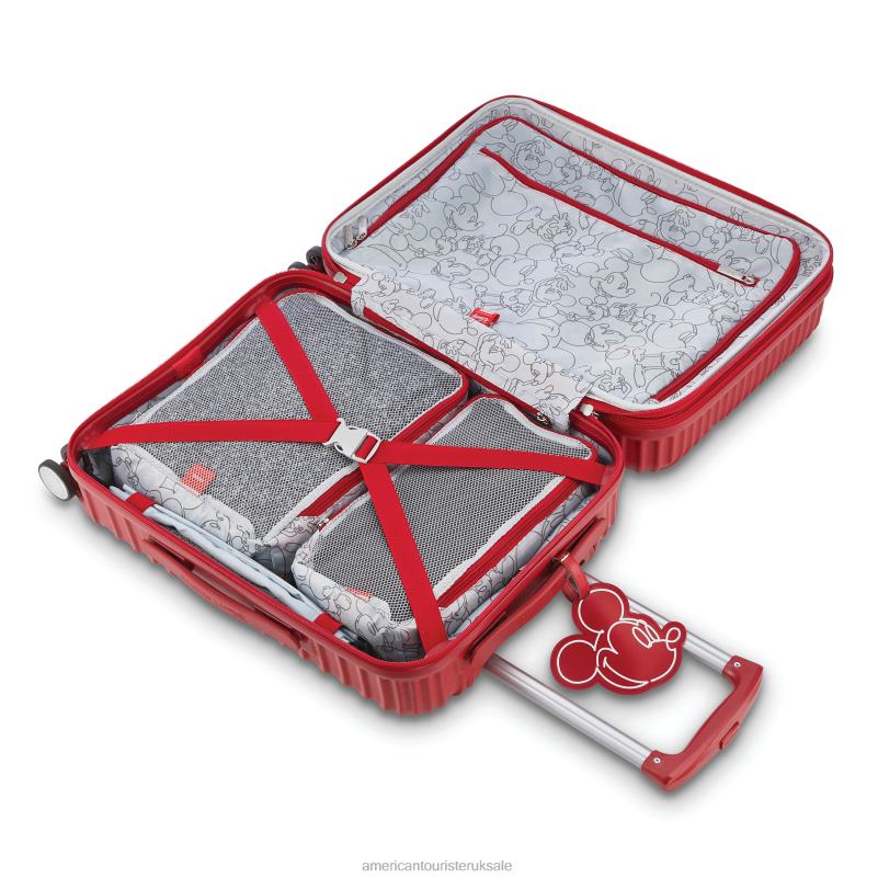 Disney 20'' Spinner 0HTH454 American Tourister Mickey Red Luggage