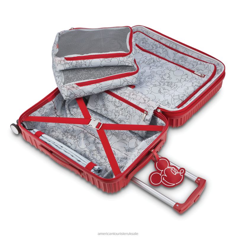 Disney 20'' Spinner 0HTH454 American Tourister Mickey Red Luggage