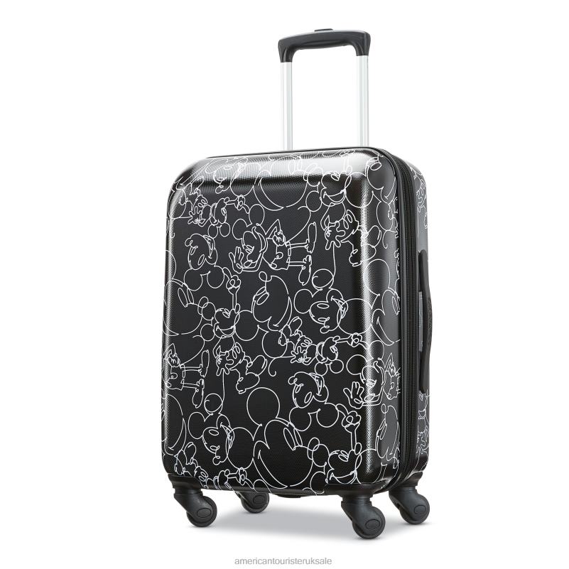 Disney Mickey Scribble 20'' Spinner 0HTH4100 American Tourister Mickey Mouse Multi Face Luggage