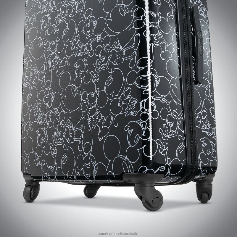 Disney Mickey Scribble 20'' Spinner 0HTH4100 American Tourister Mickey Mouse Multi Face Luggage