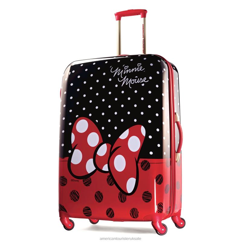 Disney Minnie Mouse 28'' Hardside Spinner 0HTH461 American Tourister Minnie Mouse Red Bow Luggage