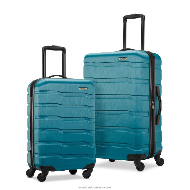 Color Blast 2 Piece Set 0HTH41 American Tourister Teal Luggage