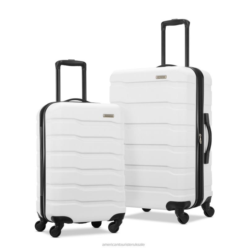 Color Blast 2 Piece Set 0HTH42 American Tourister White Luggage