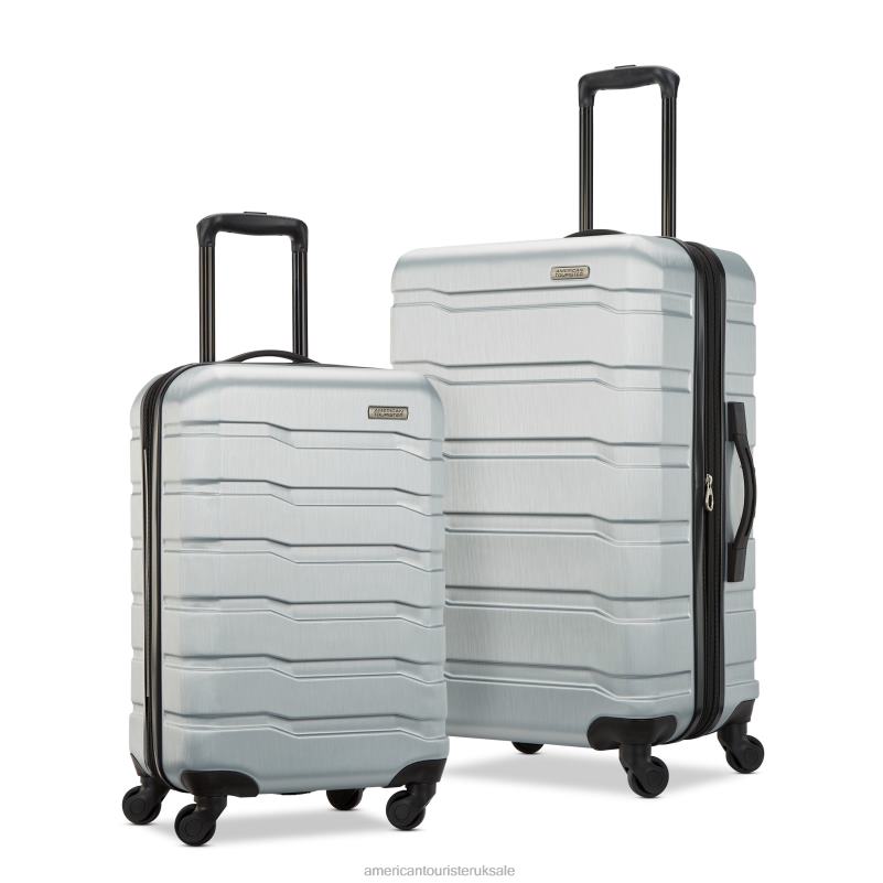 Color Blast 2 Piece Set 0HTH43 American Tourister Silver Luggage