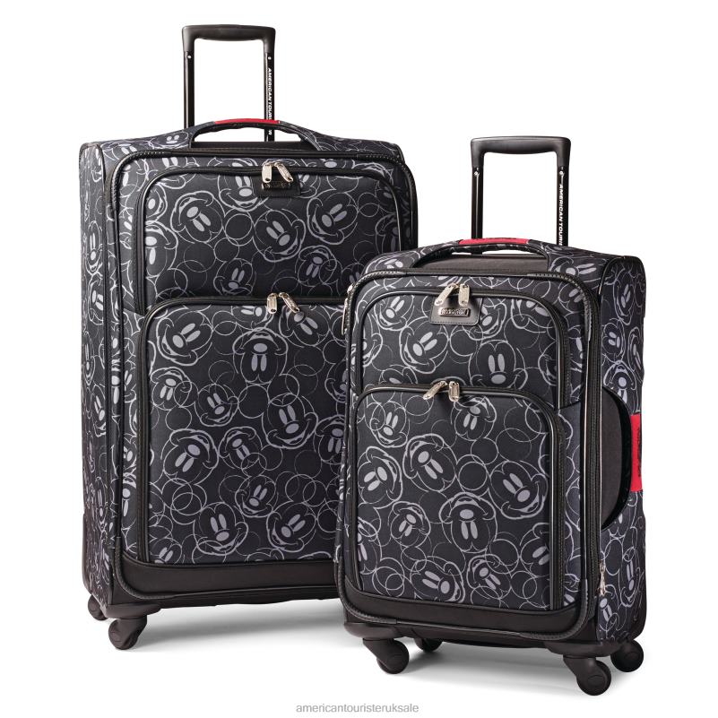 Disney Mickey Mouse 2 Piece Set 0HTH430 American Tourister Mickey Mouse Multi Face Luggage