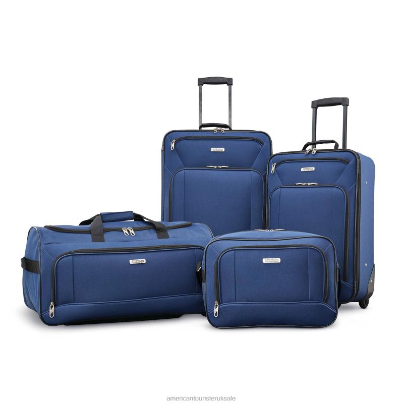 Fieldbrook XLT 4 Piece Set 0HTH493 American Tourister Navy Luggage