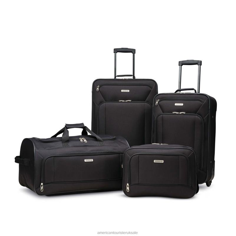Fieldbrook XLT 4 Piece Set 0HTH494 American Tourister Black Luggage
