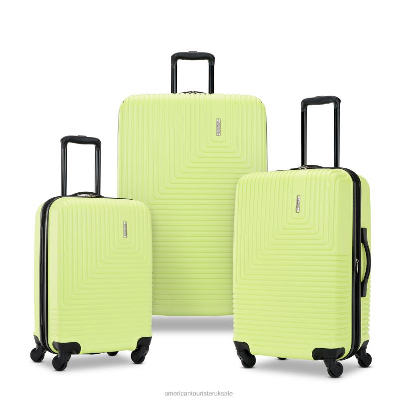 Groove 3 Piece Set 0HTH4106 American Tourister Celery Green Luggage