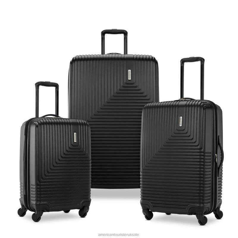 Groove 3 Piece Set 0HTH4109 American Tourister Black Luggage