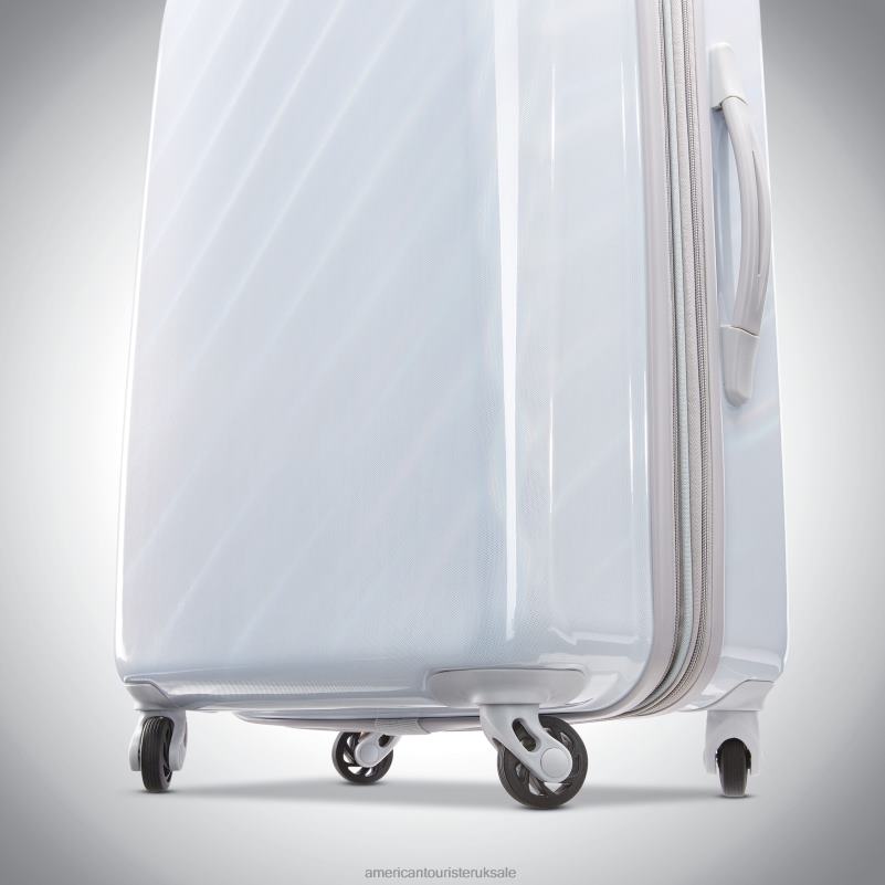 Moonlight 2 Piece Set (CO/L) 0HTH422 American Tourister Iridescent White Luggage