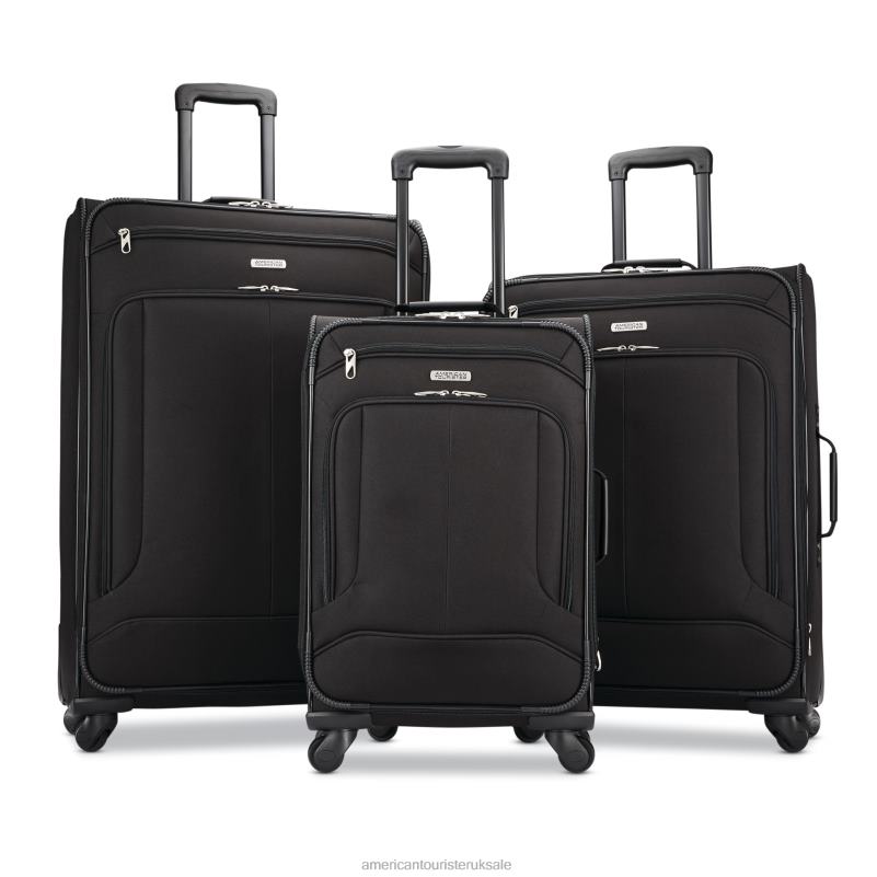Pop Max 3PC Set 0HTH480 American Tourister Black Luggage