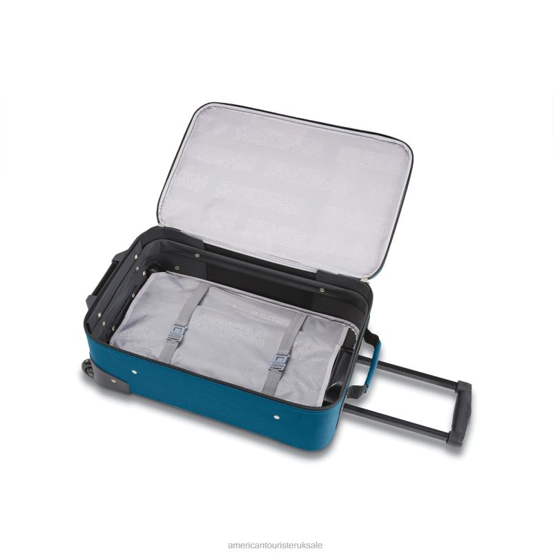 Riverbend 4 Piece Set 0HTH419 American Tourister Teal Blue Luggage