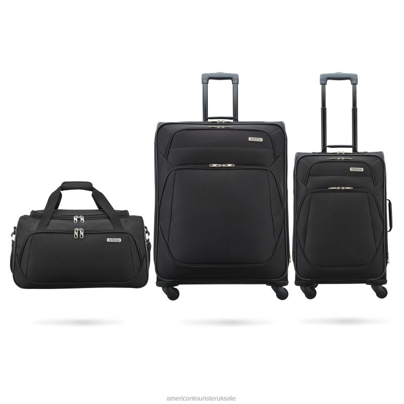 Stack-It 3 Piece Set 0HTH412 American Tourister Black Luggage