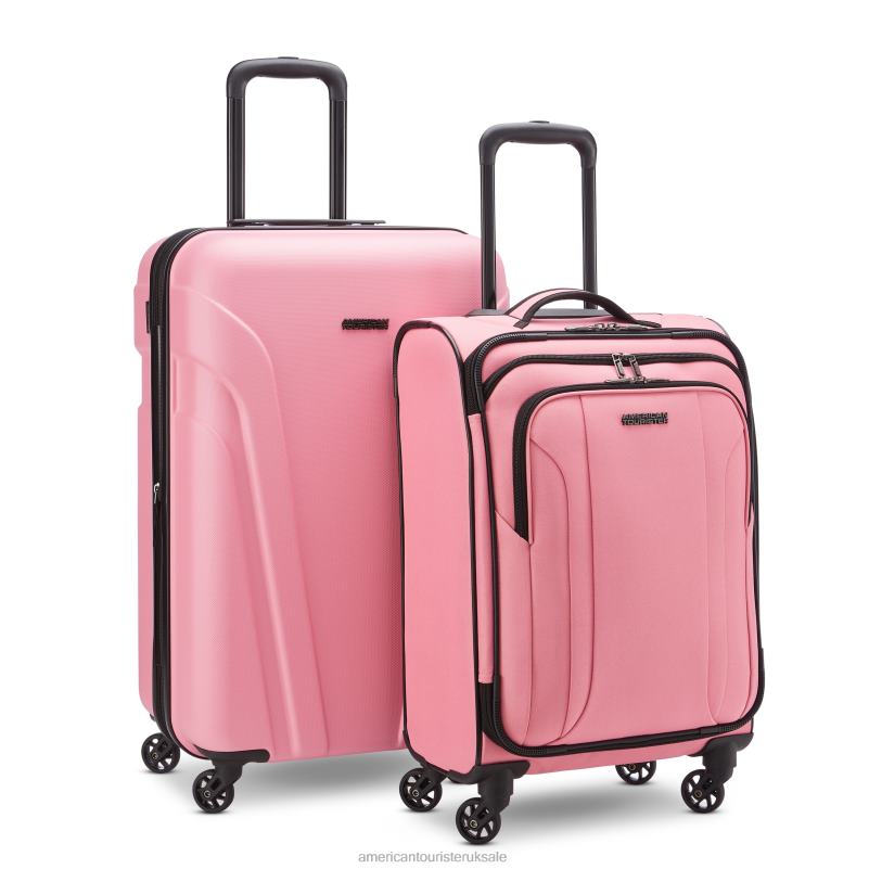 Troupe Duo 4 Piece Travel Set 0HTH4131 American Tourister Pink Lemonade Luggage