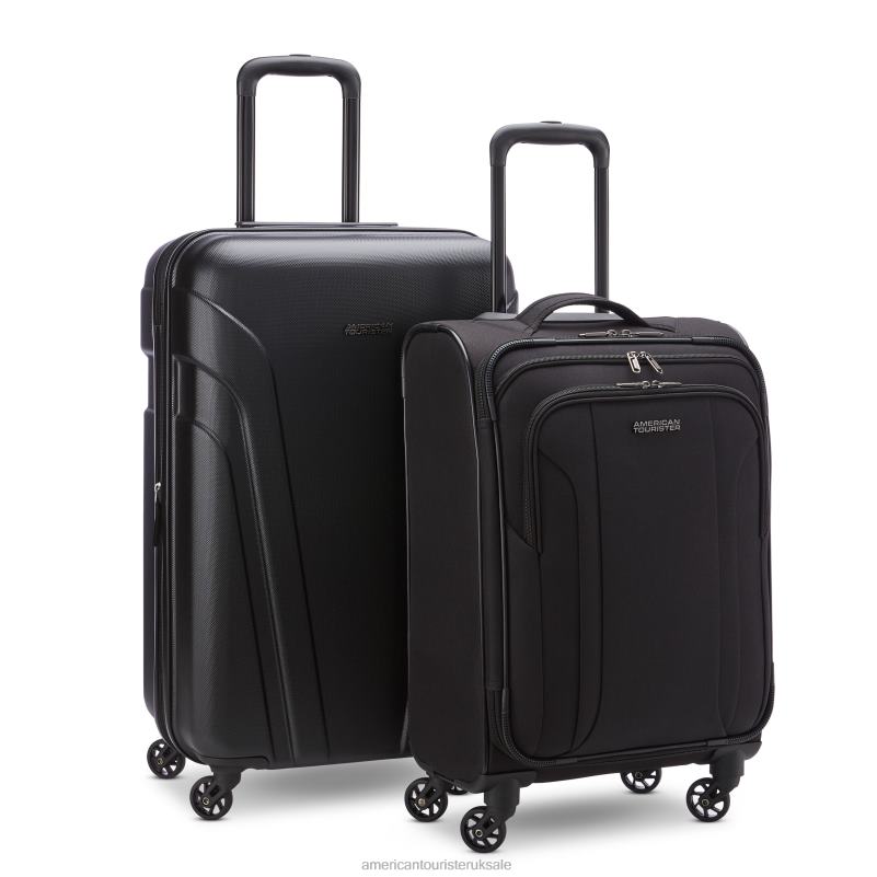 Troupe Duo 4 Piece Travel Set 0HTH4133 American Tourister Black Luggage