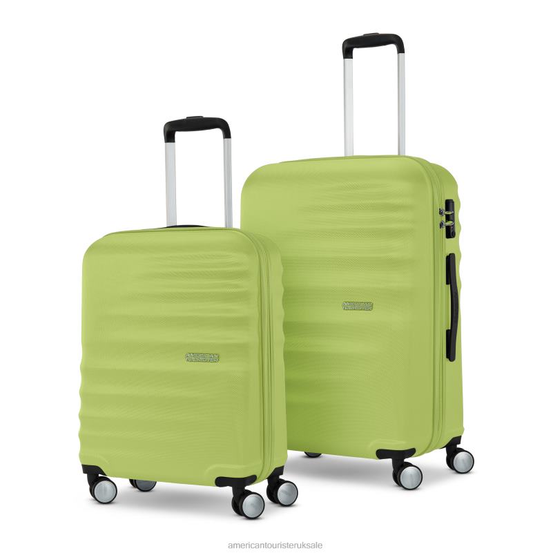Wavebreaker 2 PC Set 0HTH443 American Tourister Celery Green Luggage